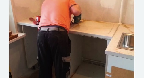 Сборка кухонного гарнитура. Петрозаводск